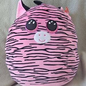 Pink Zebra Plush Toy